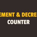 how to increment and decrement counter on button click in javascript